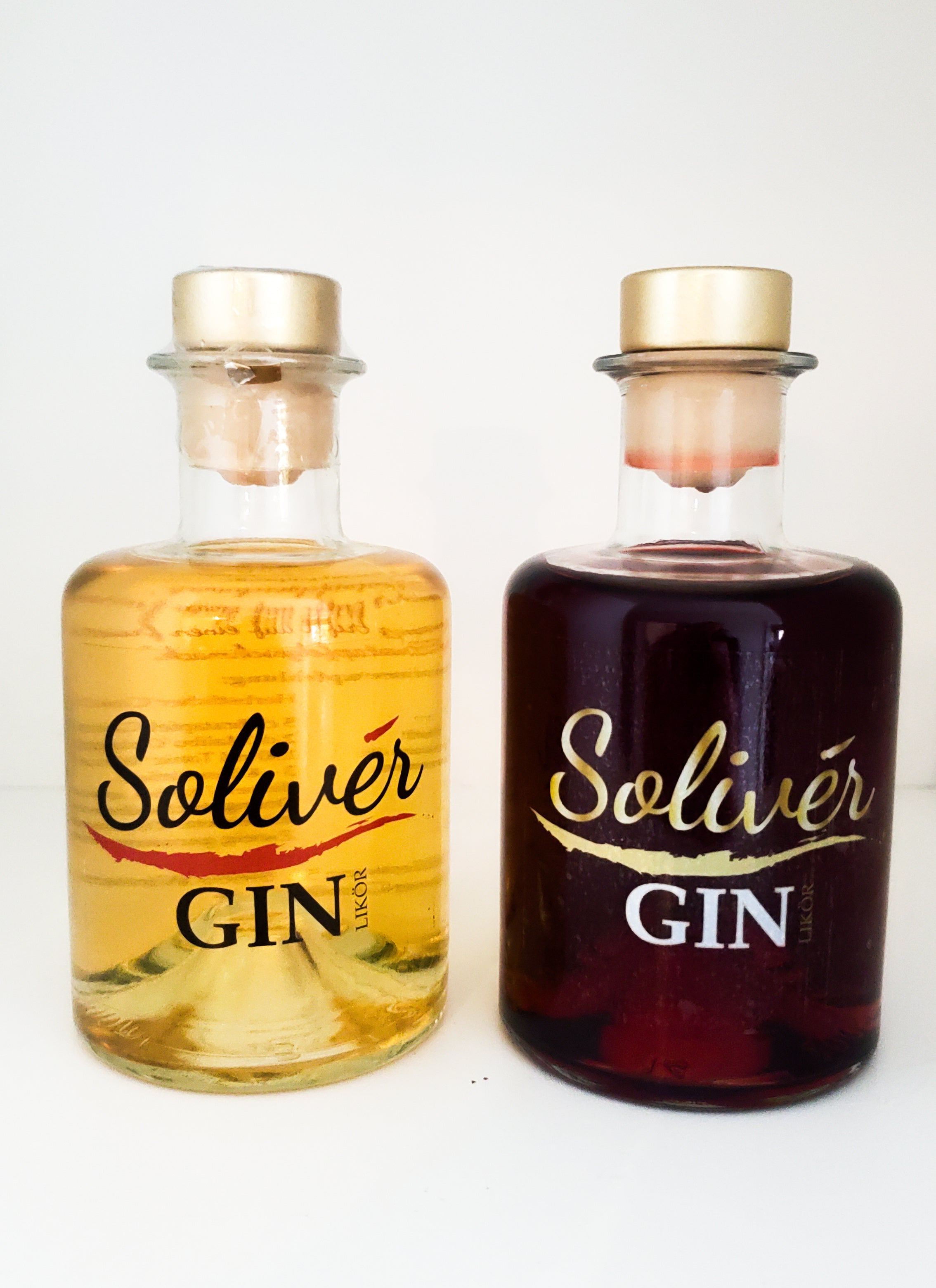 Bratapfel Gin-Likör und Brombeer Gin-Likör | Solivér Gin Likör