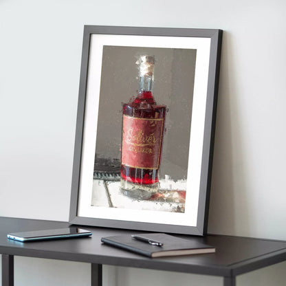 Genuss trifft Kunst: Dein Lieblingslikör als exklusiver Kunstdruck