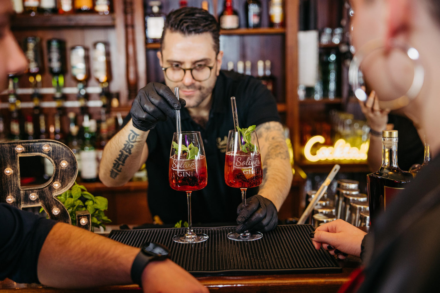 Bratapfel Gin-Likör und Brombeer Gin-Likör | Solivér Gin Likör