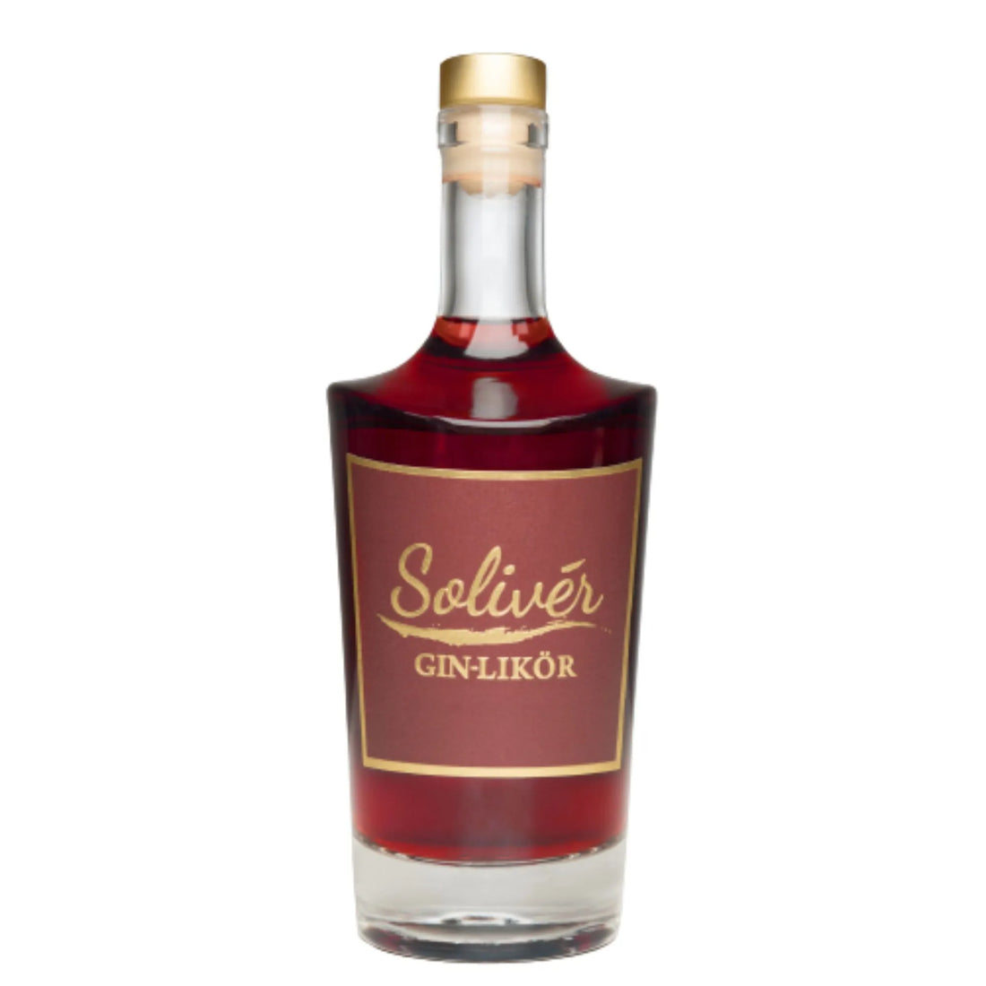 Solivér Brombeer Gin-Likör in stilvoller Flasche – intensiver Beerengeschmack trifft edles Design für puren Genuss.